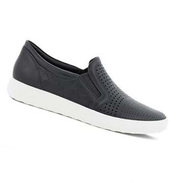 Ecco Soft 7 Slip-on Joggesko Dame Svarte | NO 244EBC